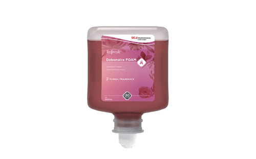 Deb® Refresh™ Debonaire Foam Handwash, Pink, 1 L, Sold Individually