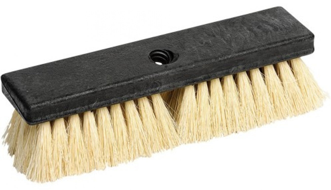 10" M2® TAMPICO™ SCRUBBING BRUSH, PLASTIC BLOCK, STIFF FIBRES, HOLE