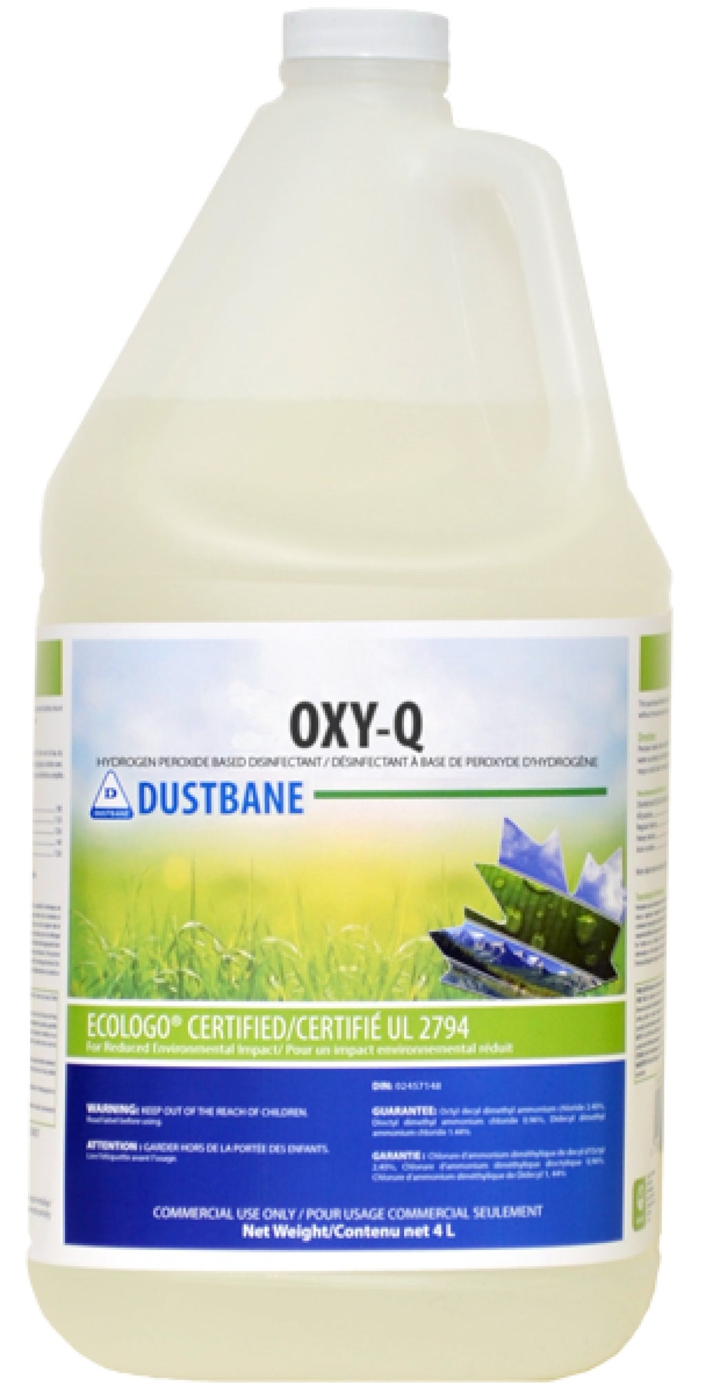 4L DUSTBANE® OXY-Q™ HYDROGEN PEROXIDE BASED DISINFECTANT, CONCENTRATE