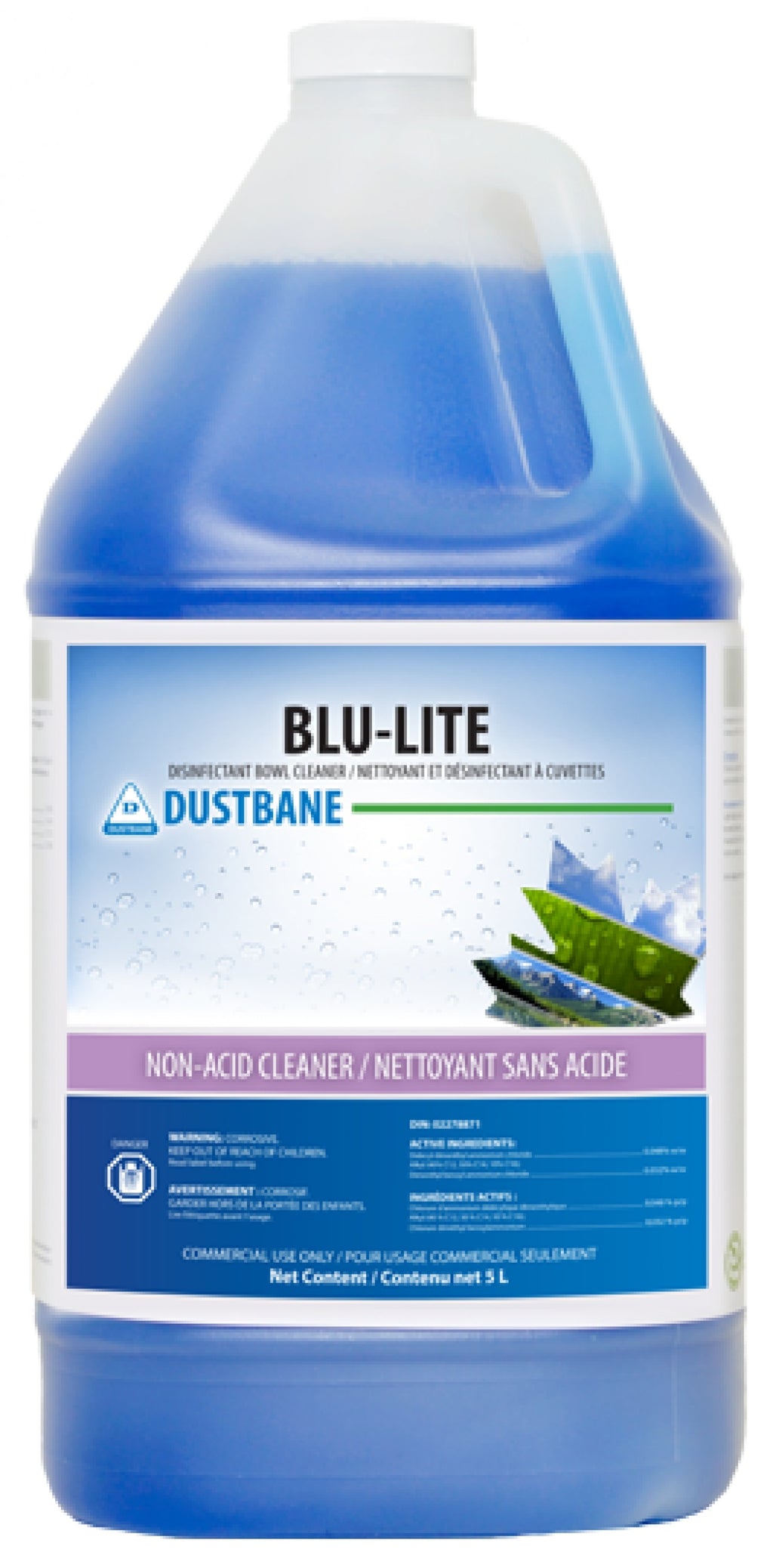 5L DUSTBANE® BLU-LITE NON-ACID DISINFECTING BOWL CLEANER, CONCENTRATE