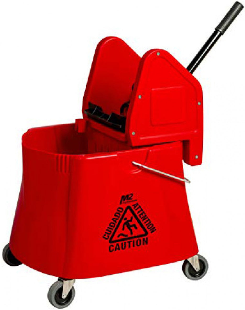 37L/40QT ELEPHANT FOOT™ DOWNPRESS WRINGER &amp; BUCKET COMBO, RED, SET