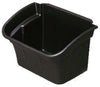 RUBBERMAID® UTILITY BIN FOR SERVICE CART, PLASTIC, BLACK,15L/ 4GAL CAP