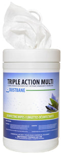 DUSTBANE® TRIPLE ACTION MULTI™ DEGREASER, DISINFECTANT WIPES, 120/TUB